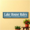 Slickblue Lake Life Wall Decor – Rustic Lake House Rules Wood Sign – Cottage Vibe Wall Accent 9x36, 10 Color Options - 2 of 3