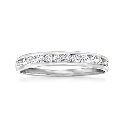 Ross-Simons 0.25 ct. t.w. Diamond Wedding Ring in 14kt White Gold