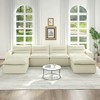 TiramisuBest Modular Right Sofa Seat–L-Shaped Lazy Floor Couch,Compressed Beanbag-Style Sofa with Ergonomic Design,No Assembly Required–Beige - 2 of 4