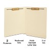 MyOfficeInnovations Manila End-Tab Fastener Folders with Reinforced Tabs Letter Size 50/BX 807785 - 2 of 4