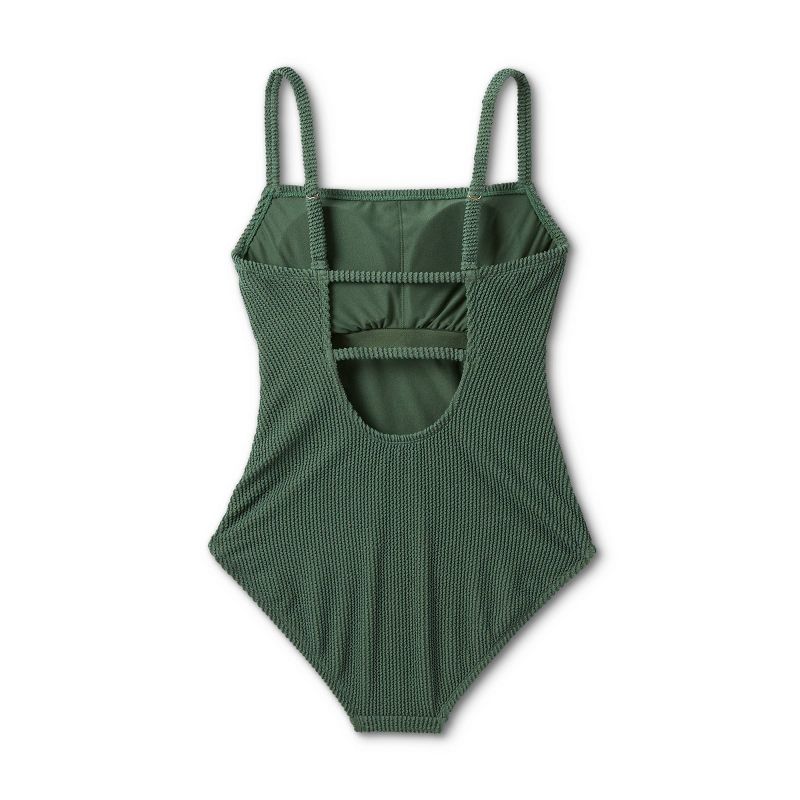 Women's Pucker Textured Square Neck One Piece Swimsuit - Kona Sol™, 2 of 9