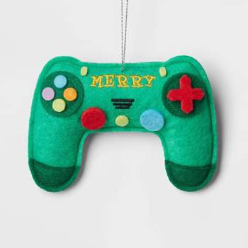 Fabric Video Game Controller Christmas Tree Ornament Green - Wondershop™