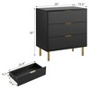 3 Drawer Dresser for Bedroom, Large Nightstand Chest of Drawers, Modern Wood Storage Dresser Organizer - 2 of 4