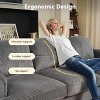 XIZZI 3 Seater Sofa Couch with Deep Seats, Modern Upholstered Sofa with Armrests, Comfy Couches for Living Room, Bedroom and Office - 4 of 4