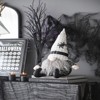 SEVOBAL Party Decorations and Accessories Fabric Sitting Gnome with White Hat Spider Versatile Design for Halloween, Black White, 11.2"*5.5"*23.5" - 4 of 4