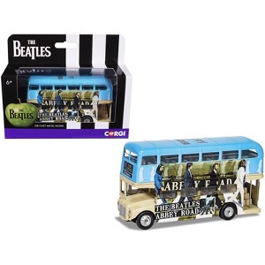 The Beatles London Double Decker Bus "Abbey Road" Blue and Beige Diecast Model Car by Corgi - 1 of 4