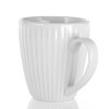 8oz 12pk Porcelain Elle Mug Set White - Elama: Microwave & Dishwasher Safe, Service for 12, Hot or Cold Beverages - 3 of 4