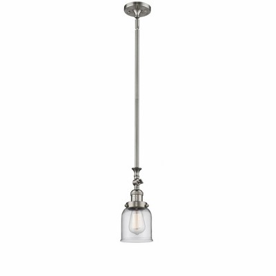 Bell - 1 Light Stem Hung Tiltable Mini Pendant In Industrial Style-14 Inches Tall and 5 Inches Wide