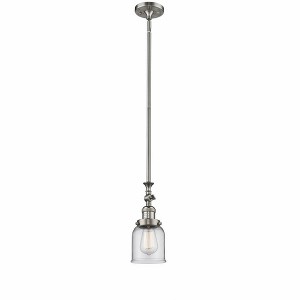 Bell - 1 Light Stem Hung Tiltable Mini Pendant In Industrial Style-14 Inches Tall and 5 Inches Wide - 1 of 1