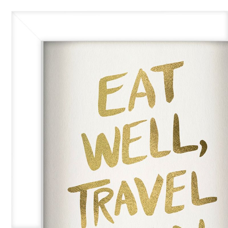 Americanflat Minimalist Motivational Eat Well Travel Often' By Cat Coquillette Shadow Box Framed Wall Art Home Decor, 4 of 10