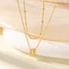 Turandoss 2PCS Gold Initial Necklaces for Women Girls, Dainty Layered Pendant Necklace, Gold Jewelry for Women, Birthday Gifts for Girls 8-18 - 2 of 4