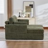 Racxily 63.39" Wide Sofa Bed With Cushions, Featuring Soft Chenille Upholstery, Suitable For Living Rooms, Bedrooms, And Apartments - 4 of 4