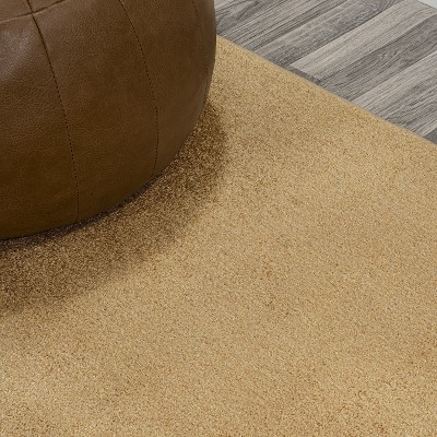 Twyla Yellow Low-Pile Machine-Washable Area Rug, 4 ft. x 6 ft.