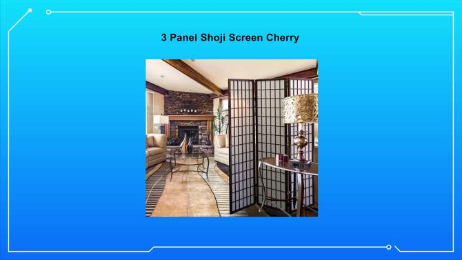 3 Panel Shoji Room Divider - Ore International, 3 of 7, play video