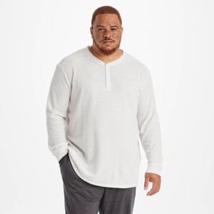 Men's Long Sleeve Waffle Henley Top - All In Motion™ - 1 of 3