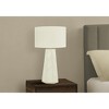 Monarch Specialties Lighting 29inchH Table Lamp White Ceramic Ivory / Cream Shade Contemporary - 2 of 4