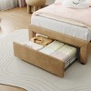 Bed Frame for Kids, Upholstered Platform Bed Frame with Adjustable Headboard & Led Light, Wooden Slats Support, No Box Spring Needed - 3 of 4