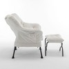 Okak Modern Recliner Accent Chair Lounge Armchair with Ottoman Footrest,Comfortable Leisure Chair for Living Rooms,Relaxation Areas - 2 of 4