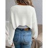Clearlove Women's Open Front Knit Crop Cardigan Bolero Sweater Long Sleeve Shrug for Dress - 4 of 4