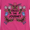 Girls' - Instant Message - Trust The Journey Fitted Short Sleeve Graphic T-Shirt - 2 of 4