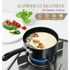 MICHELANGELO Nonstick Saucepan with Lid, Ceramic Sauce Pan Sets, Easy to Clean Sauce Pans, Multi-Purpose Cooking Pots, Black, 1+2+3 Qt - 4 of 4