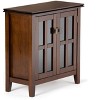 ORRD Low Storage Cabinet Russet Brown - Solid Wood Cabinet with Glass Doors & Adjustable Shelves - 2 of 4