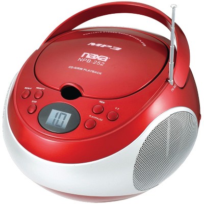 Naxa® Portable Cd/mp3 Player With Am/fm Stereo (red) : Target