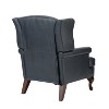 Set of 2 Helmuth Wooden Upholstery Genuine  Leather Armchair for livingroom | KARAT HOME - 4 of 4