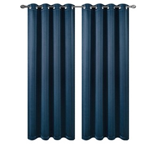 Luxe Weavers Pair of Window Panels, 100% Blackout Bedroom Curtains - 1 of 4