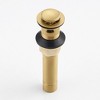 DOMETOUR Bathroom Sink Drain Vanity Sink Drain with Strainer Basket Brushed Gold - 4 of 4