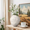 LuxenHome 11.54" Rustic Gray Round Ceramic Vase, Textured Accent for Home Decor Multicolored - 4 of 4