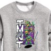 Boys' - Teenage Mutant Ninja Turtles - Donatello, Raphael, Leonardo, & Michelangelo Graphic Long Sleeve Fleece Sweatshirt - 2 of 4