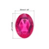 Unique Bargains Acrylic Flat Back DIY Decor Jewelry Oval Gems 10 Pcs - 2 of 4
