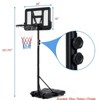for Boys Girls Portable Basketball Hoop, Adjustable Height Indoor Outdoor Play Set w/ PVC Backboard & Steel Pole - 3 of 4