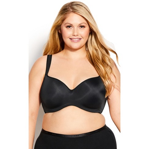 AISILIN Women's Plus Size Minimizer Underwire Full Coverage Unlined  Seamless Bra Black 34D at  Women's Clothing store