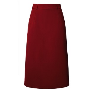 INSPIRE CHIC Women's High Waist Split Back Work Midi Pencil Skirt - 1 of 4