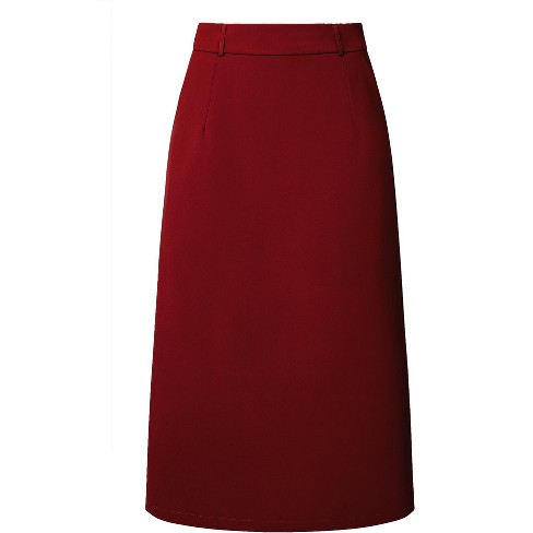 Dark red midi skirt best sale