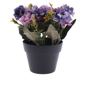 Unique Bargains Artificial Plants Autumn Cherry Blossoms Plastic 4.33"x4.33"x7.87" 1 Pcs - 1 of 4