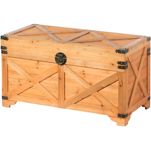 Vintiquewise Barn Design Large, Wooden Storage Chests And Trunks