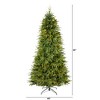 Nearly Natural 7-ft Vancouver Fir Natural Look Artificial Christmas Tree with 500 Clear LED Lights and 2542 Bendable Branches - 2 of 4