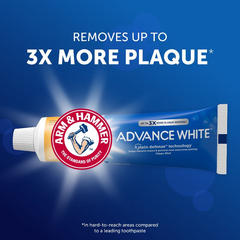 Arm & Hammer Advance White Extreme Whitening Baking Soda & Peroxide Toothpaste, 6 of 14