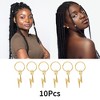 Unique Bargains Wings Hair Ring Pendants 10 Pcs - 3 of 4