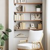 vidaXL Wall Shelf Light Brown 39.4 in.x11.8 in.x0.8 in. Treated Solid Wood Oak - 3 of 4