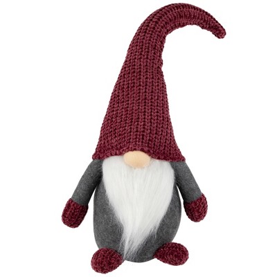 Northlight Standing Gnome With Knitted Hat Christmas Decoration - 18 ...