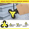 COZONY Stair Climbing Dolly, 330 lbs, Foldable Hand Truck with 6 Rubber Wheels, Telescoping Handle, Heavy Duty Cart for Luggage, Warehouse, Shopping - 3 of 4