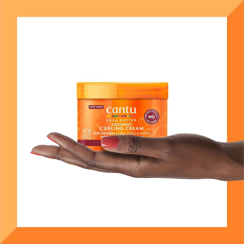 Cantu Natural Hair Coconut Curling Cream with Shea Butter, 6 of 14