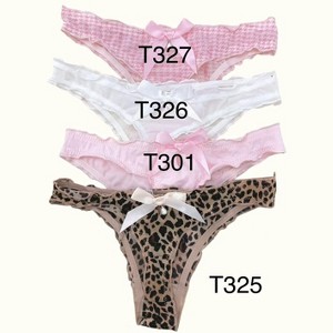 Milanblocks Coquette Lace & Satin Bow Thong Collection - 1 of 2
