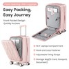 BEAFUP Set of 3 Luggage (20/24/28), Expandable Carry On with TSA Lock, 100% PC Hard Shell,Lightweight,Front Pocket and Spinner Wheels - 4 of 4