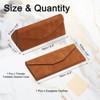 Unique Bargains Foldable Triangle Magnetic Portable Eyeglass Case with Eyeglass Cloth 1 Pc - 2 of 4