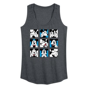 Women's - Disney - Mickey Grid Graphic Racerback Tank - 1 of 4